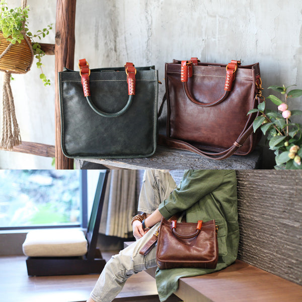Brown Leather Totes Womens Unique Handbags Crossbody Bags for Women fashion