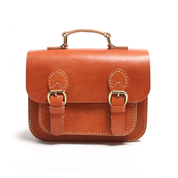 Brown Leather Womens Satchel Bag Handbags Crossbody Bags for Women