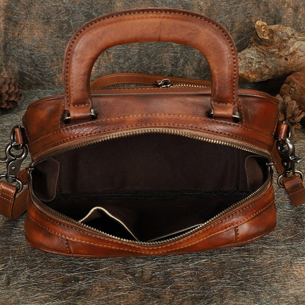 Brown Womens Designer Leather Handbags Small Crossbody Purse for Women cool