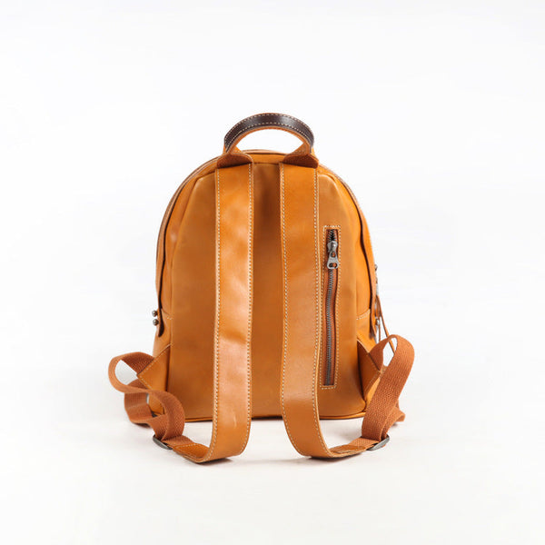 Casual Womens Genuine Leather Backpack Leather Rucksack Back