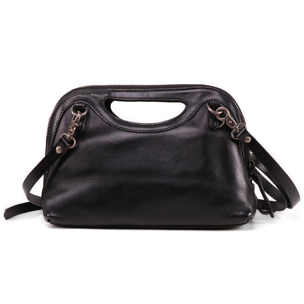 Boho Womens Woven Genuine Leather Satchel Handbag Side Bag Purse for Womens Cute