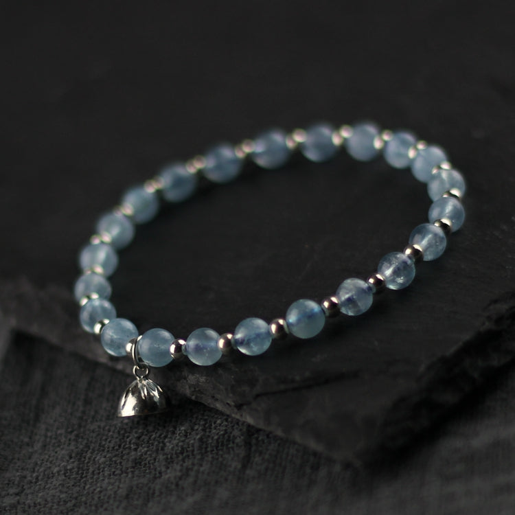 Sterling Silver Crown and Grey Crystal Beaded Bracelets for Women Accessories