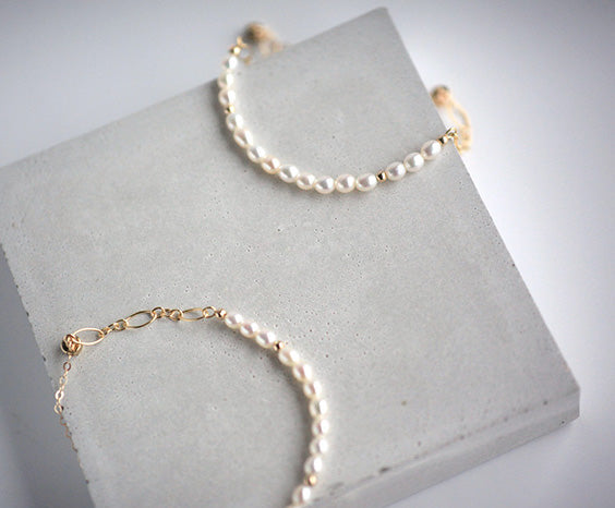 Charm Ladies Gold Plated Pearl Bead Bracelet Magnetic Snap Bracelets For Women Best