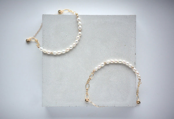 Charm Ladies Gold Plated Pearl Bead Bracelet Magnetic Snap Bracelets For Women Details