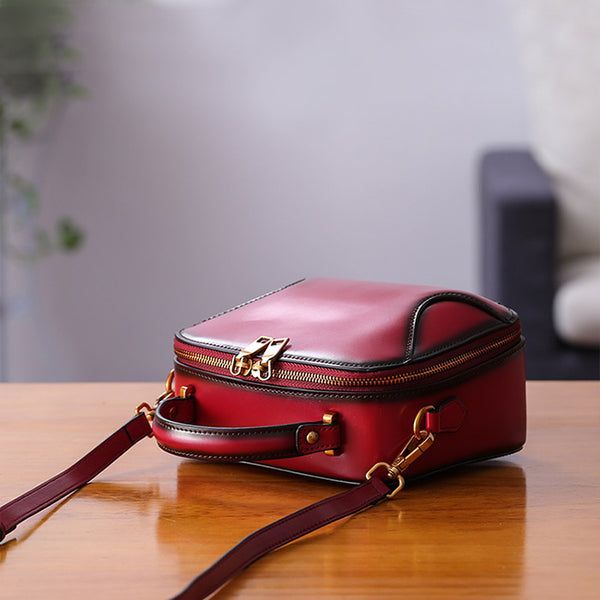 Chic Cube Bag Womens Leather Crossbody Bags Shoulder Bag for Women mini