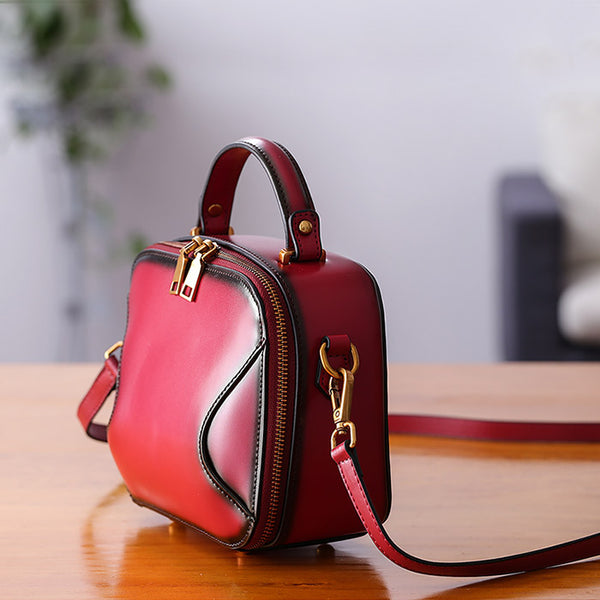 Chic Cube Bag Womens Leather Crossbody Bags Shoulder Bag for Women small