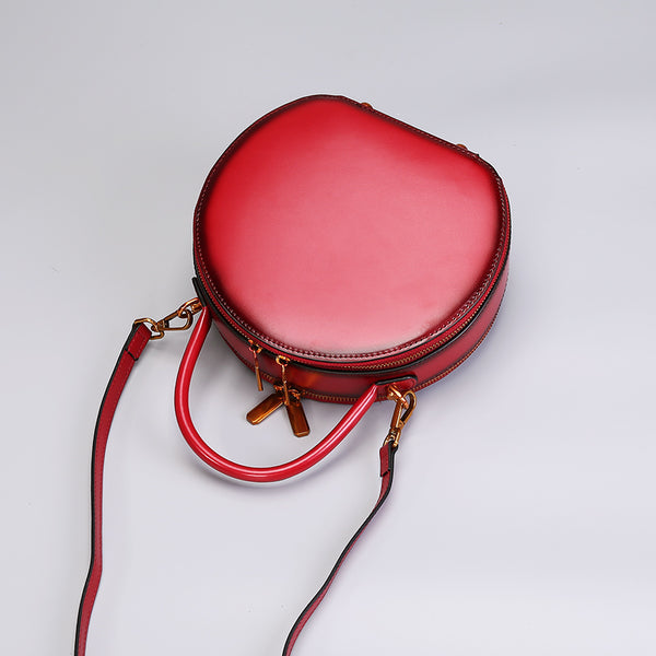 Chic Women Leather Circle Bag Crossbody Bags Handbags Purses for Women Accessories