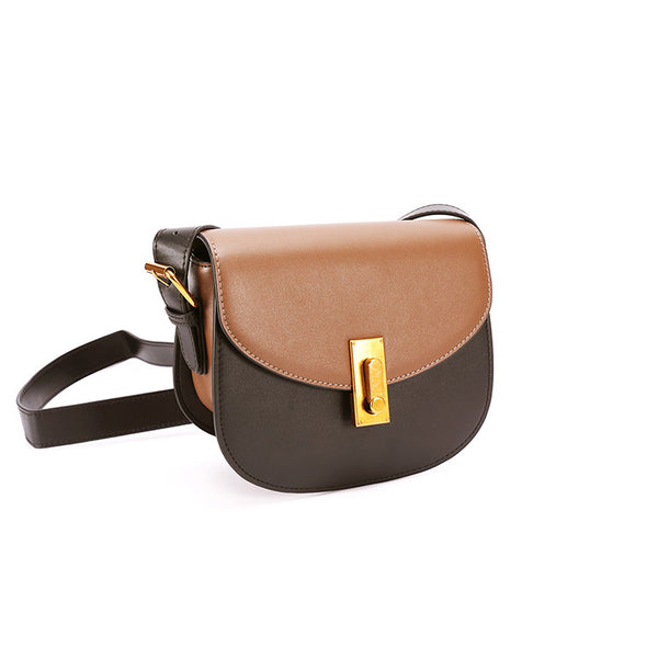 Chic Womens Brown Leather Crossbody Bags Purse Shoulder Bag for Women fashion