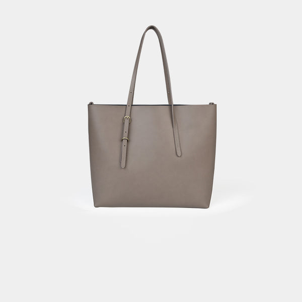 Chic Womens Brown Leather Tote Bag
