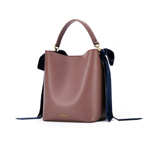 Chic Womens Bucket Bag Leather Handbags Crossbody Bags for Women