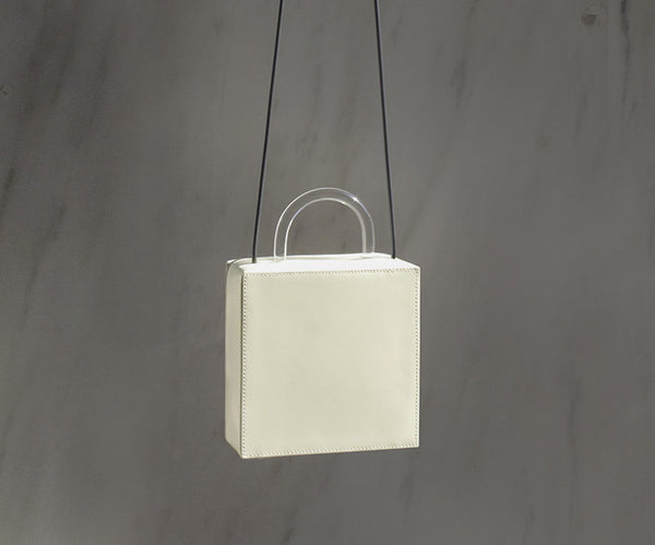 Chic Womens Cube Bag Leather Crossbody Bags Purse Handbags for Women
