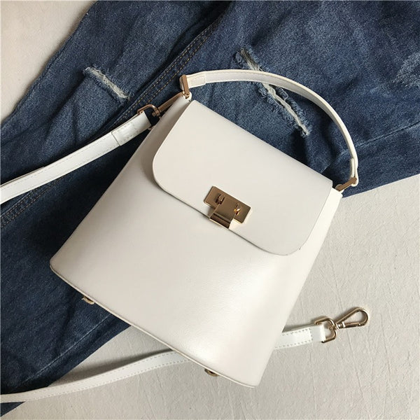 Chic Womens Leather Crossbody Bags Leather Handbags for Women white Accessories