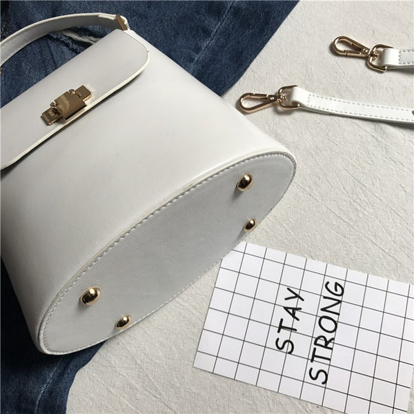 Chic Womens Leather Crossbody Bags Leather Handbags for Women white beautiful