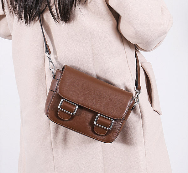Chic Womens Leather Satchel Bag Crossbody Bags Purse for Women Details