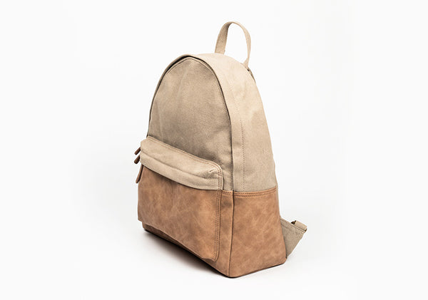 Womens Cool Canvas And Vegan Leather Backpacks Rucksack Purse For Women Fashion