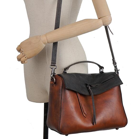 Cool Ladies Leather Over The Shoulder Bag Genuine Leather Handbags For Women