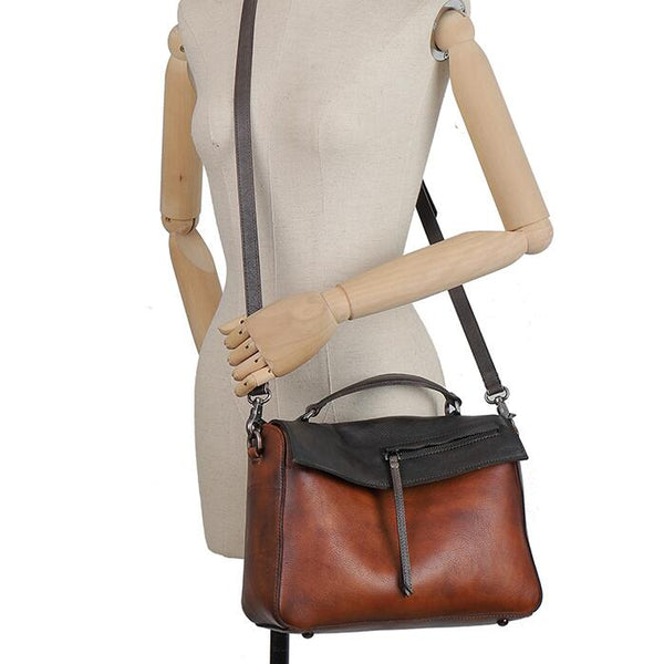 Cool Ladies Leather Over The Shoulder Bag Genuine Leather Handbags For Women