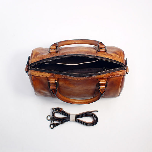 Cool Rivets Womens Handbags Brown Leather Shoulder Bag for Women beautiful