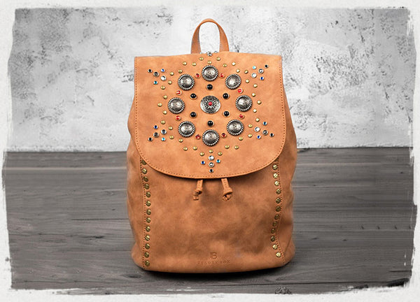 Cool Vegan Leather Flap Bbackpack Purse Rucksack Bag For Women