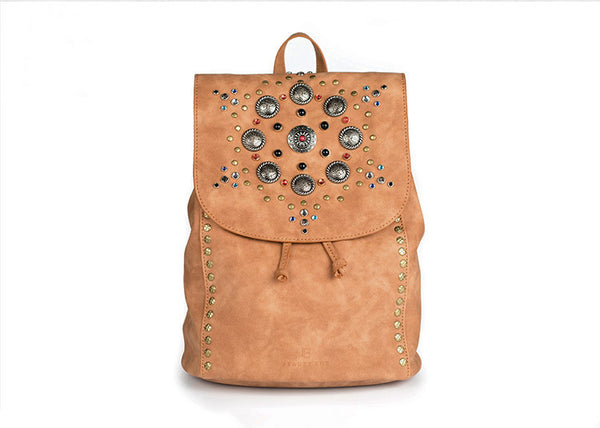 Cool Vegan Leather Flap Bbackpack Purse Rucksack Bag For Women Designer