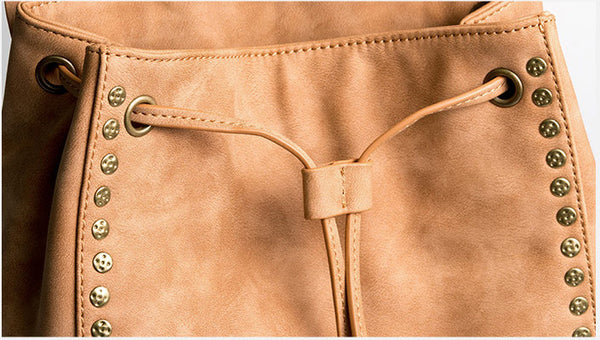 Cool Vegan Leather Flap Bbackpack Purse Rucksack Bag For Women Quality