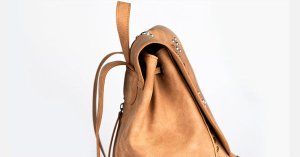 Cool Vegan Leather Flap Bbackpack Purse Rucksack Bag For Women Trendy