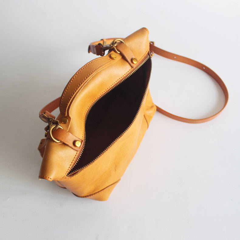 Cool Women's Brown Leather Satchel Bag Crossbody Bags Handbags ...