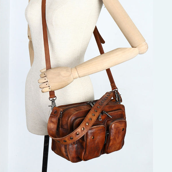 Cool Women's Leather Crossbody Sling Bags Purse Shoulder Bag for Women Chic