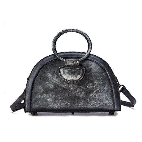 Cool Womens Half-Round Bag Leather Crossbody Bags
