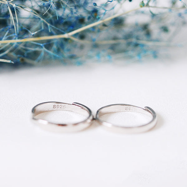 Couple Rings Silver Lovers Jewelry Women Men accessories