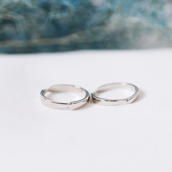 Couple Rings Silver Lovers Jewelry Women Men gift