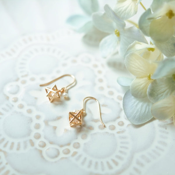 Crystal Pearl Hook Earrings Gold Jewelry Accessories Women Unique