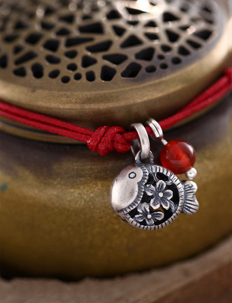 Cute Fish Shaped Sterling Silver Bracelets Handmade Jewelry Gifts Accessories Women elegant