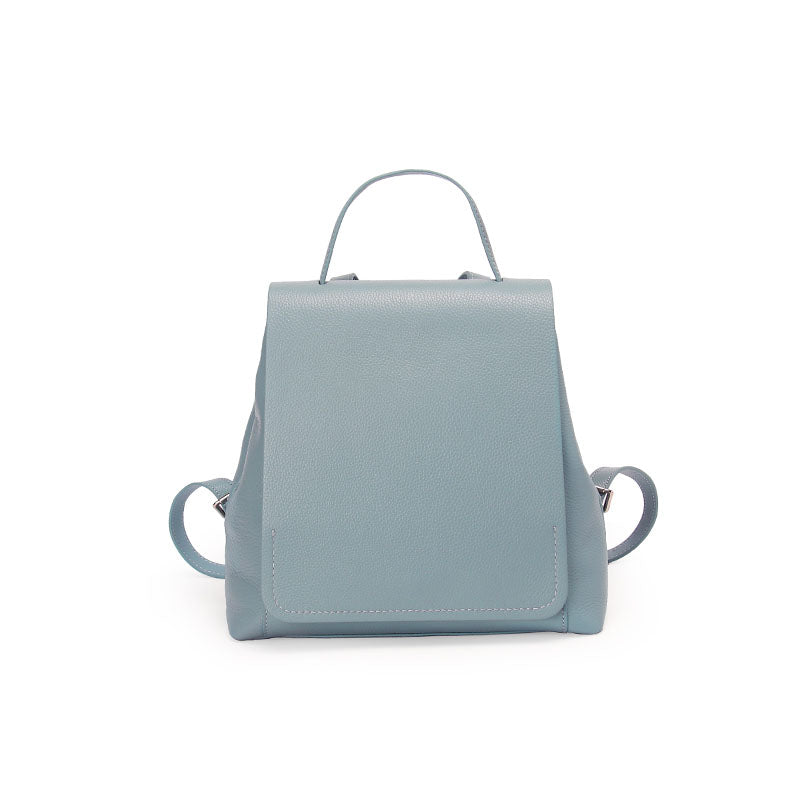 cute teal backpack leather Cute Ladies Leather Flap Backpack Bag Purse Small Rucksack for Women – igemstonejewelry