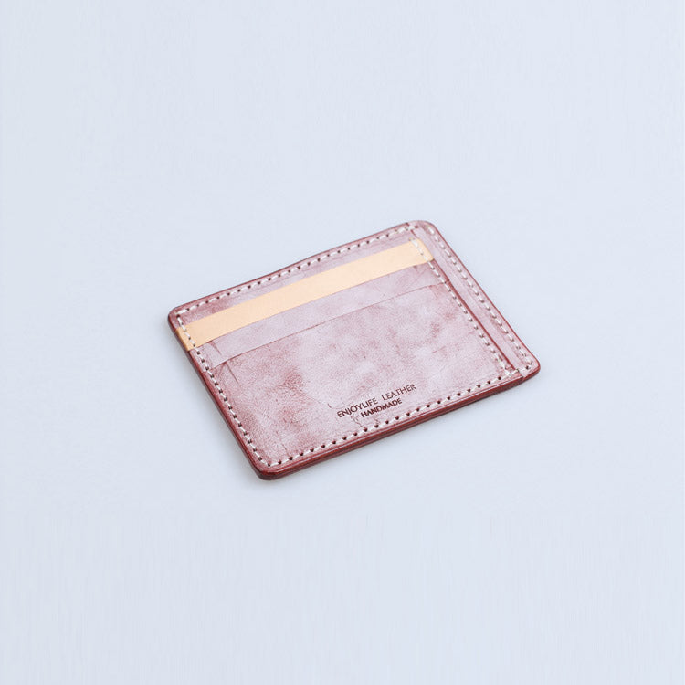 Women's Slim Leather Card Case Holder