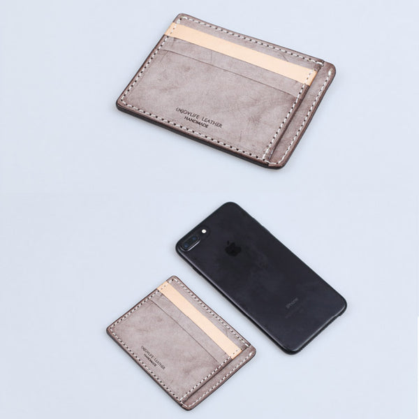 Cute Ladies Small Leather Card Holder Wallet Slim Wallets for Women cowhide