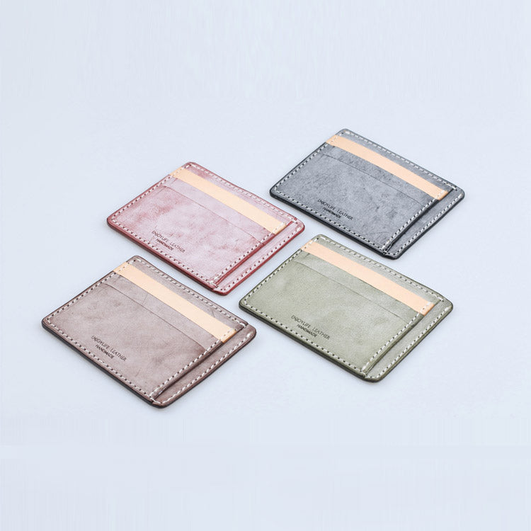 TULSIE Womens Wallet Genuine Leather Young Men small wallet Card Holder  luxury designer Short Standard Wallets Casual slim money bag minimalist  purse