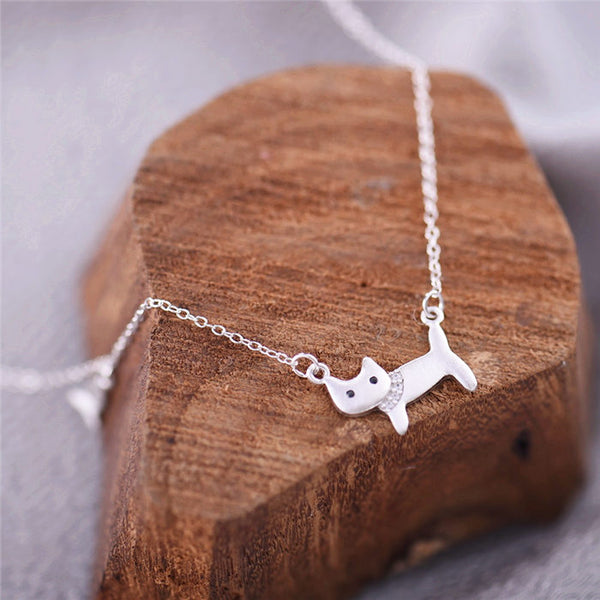 Cute Sterling Silver Pendant Necklace Handmade Jewelry Gifts Accessories for Women