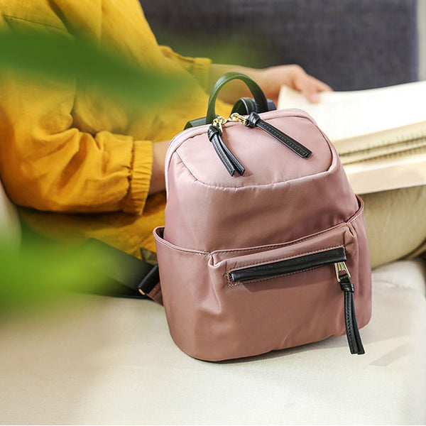 Cute Women Nylon Backpack Purse Small Rucksack Bag Chic