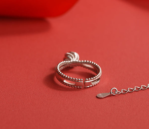 Cute Women's Fashion Diamond Rings Unique Moonstone Ring Pandant Necklace for Women Details