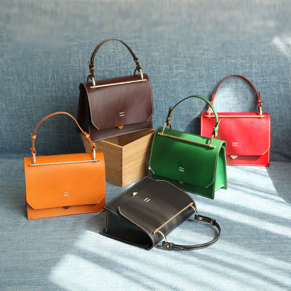Cute Women's Genuine Leather Crossbody Satchel Bag Shoulder Handbags for Women Beautiful