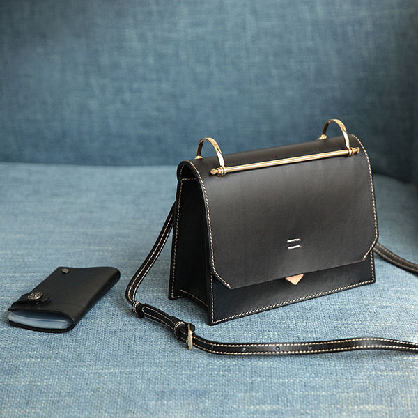 Cute Women's Genuine Leather Crossbody Satchel Bag Shoulder Handbags for Women Designer