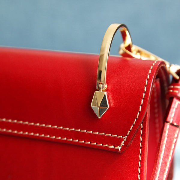 Cute Women's Genuine Leather Crossbody Satchel Bag Shoulder Handbags for Women Vintage