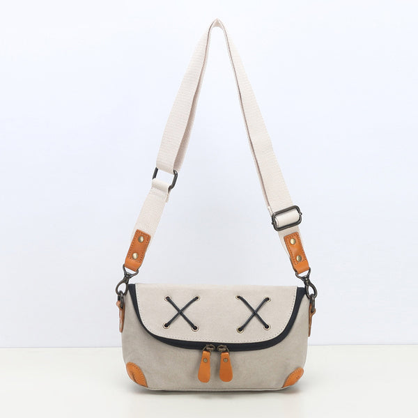 Cute Womens Canvas Shoulder Bags Canvas Crossbody Bag For Ladies Badass