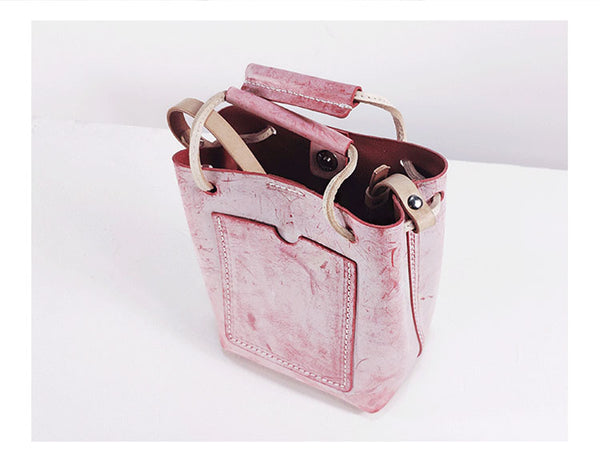 Cute Womens Leather Bucket Shoulder Bag Purse Handbags for Women Online