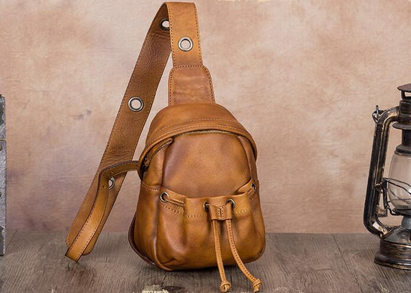 Cute Womens Leather Crossbody Chest Bag Sling Pack For Women Best