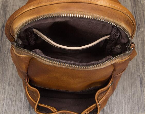 Cute Womens Leather Crossbody Chest Bag Sling Pack For Women Inside
