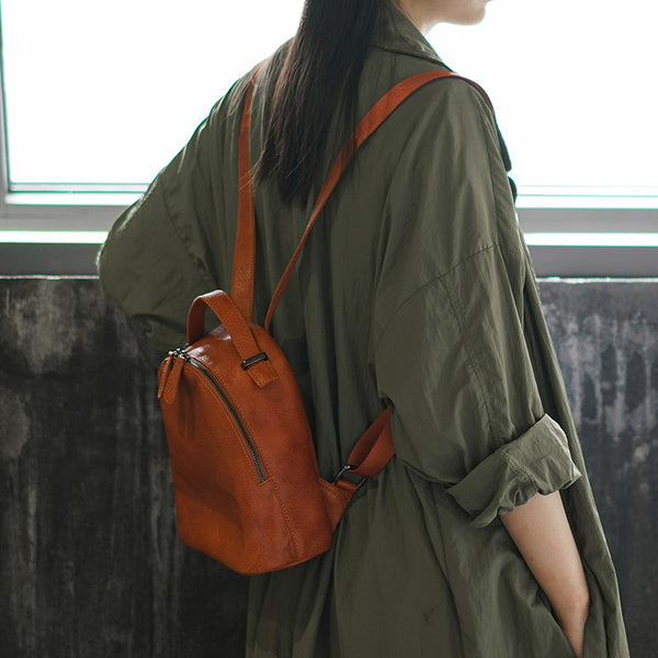Designer Black Leather Womens Mini Backpack Purse Cute Backpacks for Women cool