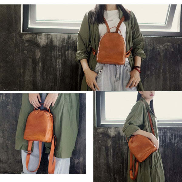 Designer Black Leather Womens Mini Backpack Purse Cute Backpacks for Women fashion