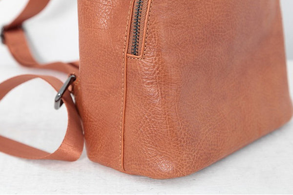 Designer Black Leather Womens Mini Backpack Purse Cute Backpacks for Women small